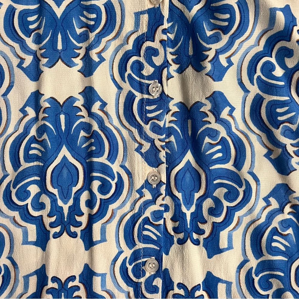 Zara Patterned Buttoned Tunic Dress - image 4